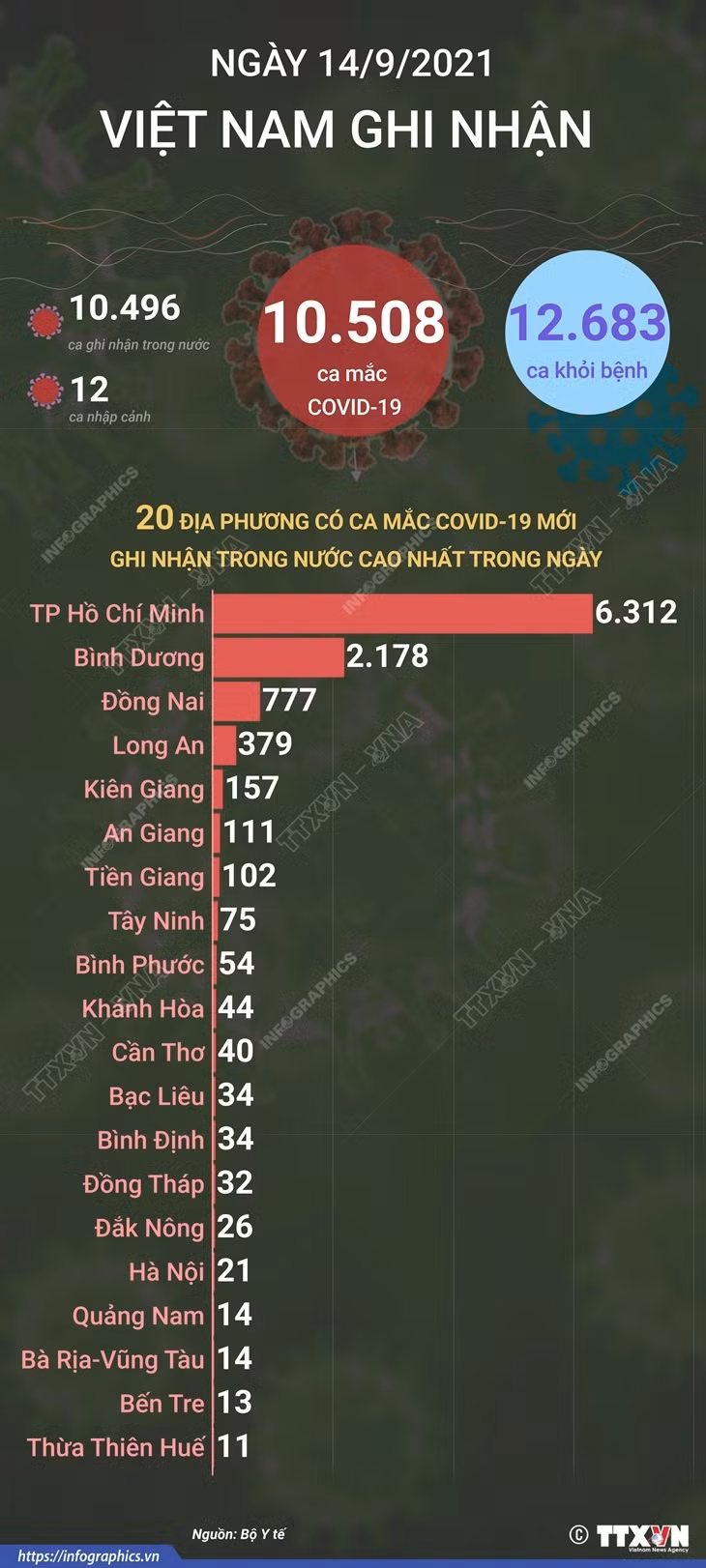 [Infographics] Việt Nam có 635.055 ca mắc COVID-19 kể từ đầu dịch ảnh 1
