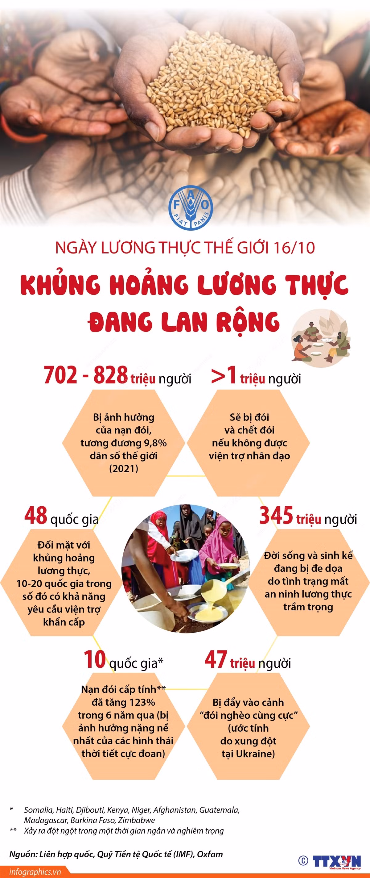[Infographics] Khủng hoảng lương thực đang lan rộng trên toàn cầu ảnh 1