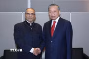 Tổng Bí thư, Chủ tịch nước Tô Lâm gặp Tổng thống Timor Leste José Ramos-Horta. (Ảnh: Thống Nhất/TTXVN)