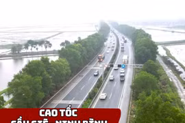 Cao tốc Cầu Giẽ - Ninh Bình giảm tốc độ tối đa xuống 100 km/h