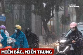 Miền Bắc, miền Trung sắp có mưa giông kéo dài 4 ngày 