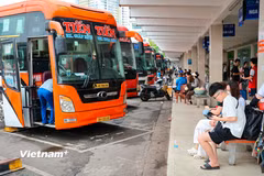 Nhu cầu đi lại của người dân sẽ tăng cao trong dịp nghỉ lễ Quốc khánh 2/9 . (Ảnh: Việt Hùng/Vietnam+)
