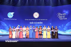 Lễ trao Giải thưởng Phụ nữ Việt Nam năm 2026 do Trung ương Hội Liên hiệp Phụ nữ Việt Nam tổ chức tối nay 16/10. (Ảnh: Hoài Nam/Vietnam+)