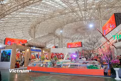 Hội chợ Quốc gia Mùa Xuân 2026 diễn ra từ 02-08/02 tại Đông Anh, Hà Nội với hơn 3.000 gian hàng. (Ảnh: Hoài Nam/Vietnam+)