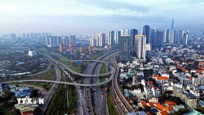 Một góc Thành phố Hồ Chí Minh. (Ảnh: Tuấn Anh/TTXVN)