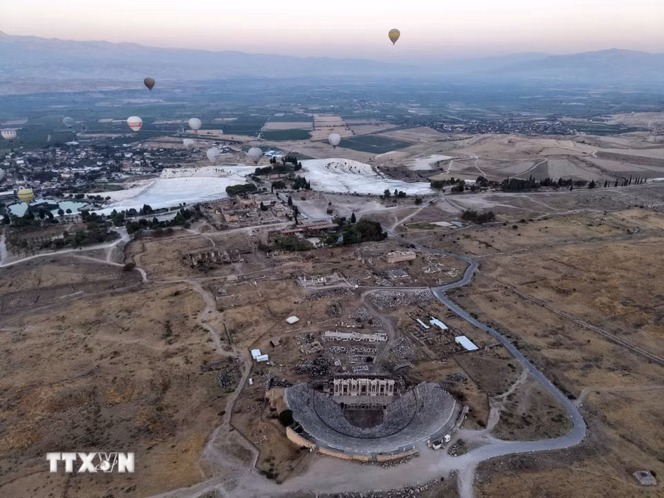 Quang cảnh thành cổ Hierapolis ở Denizli, Thổ Nhĩ Kỳ, ngày 25/8/2026. (Ảnh: THX/TTXVN phát)