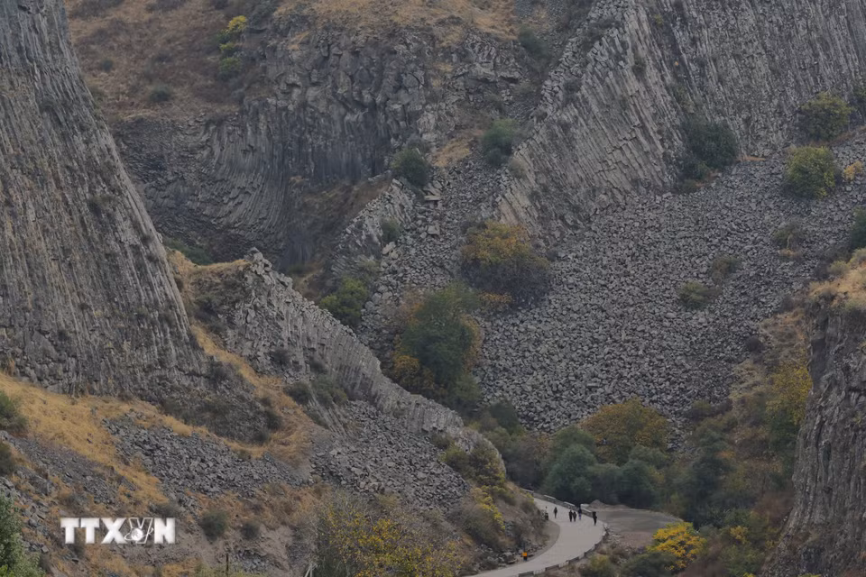 Hẻm núi Garni ở Kotayk, Armenia ngày 25/10/2026. (Ảnh: THX/TTXVN phát)