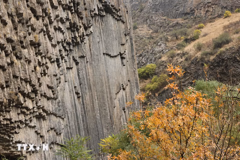 Hẻm núi Garni ở Kotayk, Armenia ngày 25/10/2026. (Ảnh: THX/TTXVN phát)