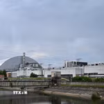 Nhà máy hạt nhân Chernobyl ở Pripyat, Ukraine. (Ảnh: AFP/TTXVN)