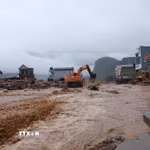 Nguy cơ cao xảy ra lũ quét, sạt lở. (Nguồn ảnh: TTXVN)
