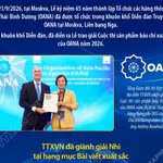 TTXVN giành Giải Nhì Cuộc thi Sản phẩm báo chí xuất sắc của OANA năm 2026