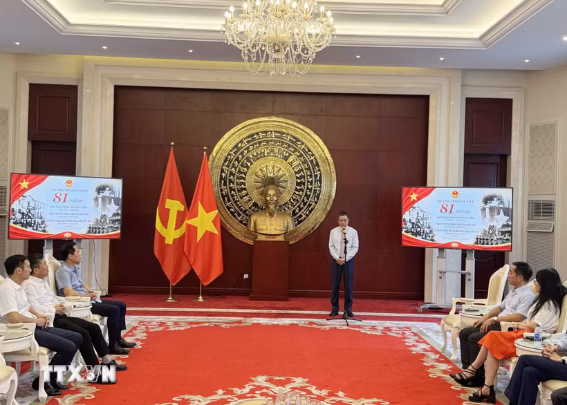 Quang cảnh hoạt động kỷ niệm. (Ảnh: Công Tuyên/TTXVN)