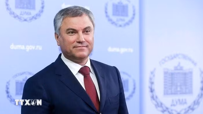 Chủ tịch Duma Quốc gia Nga Vyacheslav Volodin. (Ảnh: IRNA/TTXVN phát)