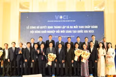 Liên đoàn Thương mại và Công nghiệp Việt Nam chính thức ra mắt Hội đồng Khởi nghiệp Đổi mới sáng tạo Quốc gia VCCI. (Ảnh: Vietnam+)