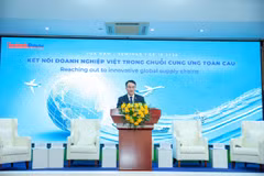 Thứ trưởng Bộ Tài chính Trần Quốc Phương khẳng định Việt Nam thu hút FDI không phải để thay thế nội lực mà để làm mạnh nội lực, nâng cao năng suất và sức cạnh tranh quốc gia. (Ảnh: Vietnam+)