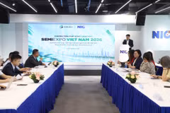 Chương trình phát động Triển lãm quốc tế ngành công nghiệp bán dẫn Việt Nam 2026. (Ảnh: Vietnam+)