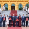 Tổng Bí thư, Chủ tịch nước Tô Lâm với các Đại sứ đặc mệnh toàn quyền, Trưởng đại diện Việt Nam ở nước ngoài nhiệm kỳ 2024-2027. (Ảnh: Lâm Khánh/TTXVN)