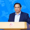 Thủ tướng Phạm Minh Chính chủ trì Phiên họp lần thứ 5 của Ban Chỉ đạo COP26. (Ảnh: Dương Giang/TTXVN)