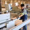 Công nhân Công ty ILA sản xuất đồ gỗ cho đơn hàng xuất khẩu. (Ảnh: Minh Hưng/TTXVN)