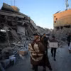 Cảnh đổ nát do cuộc xung đột Israel-Hamas tại thành phố Khan Younis, Dải Gaza, ngày 17/11/2023. (Ảnh: THX/TTXVN)