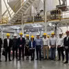Đại sứ Ngô Minh Nguyệt cùng đoàn công tác thăm công ty Gespa, doanh nghiệp hàng đầu của Argentina trong sản xuất thức ăn gia súc và thú cưng chất lượng cao. (Ảnh: Diệu Hương/TTXVN)