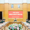 Đại tướng Phan Văn Giang chủ trì Hội nghị. (Ảnh: Báo Quân đội nhân dân)