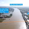 Vị trí dự kiến (vạch vàng) của cầu vượt Ninh Cường. (Nguồn: VOV)