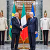 Tổng thống Italy Sergio Mattarella (phải) và người đồng cấp Brazil Lula da Silva. (Ảnh: merco press)