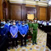 Các bị cáo tại phiên tòa tuyên án. (Ảnh: Thành Chung/TTXVN)