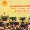 Chủ tịch HĐND thành phố Hà Nội Nguyễn Ngọc Tuấn phát biểu khai mạc kỳ họp thứ ba. (Ảnh: Văn Điệp/TTXVN)
