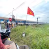Hiện trường vụ tai nạn đường sắt.