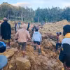 Hiện trường vụ lở đất tại Maip Mulitaka, tỉnh Enga, Papua New Guinea ngày 24/5. (Ảnh: AFP/TTXVN)