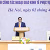 Thủ tướng Phạm Minh Chính chủ trì hội nghị. (Ảnh: Dương Giang/TTXVN)