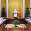 Chủ tịch nước Tô Lâm phát biểu chỉ đạo tại buổi làm việc về công tác thi đua, khen thưởng. (Ảnh: Lâm Khánh/TTXVN)