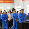 Các bị cáo tại phiên tòa. (Ảnh: TTXVN phát)
