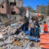 Những ngôi nhà bị phá hủy do cuộc xung đột Hamas-Israel tại thành phố Rafah, Dải Gaza, ngày 7/5/2024. *Ảnh: THX/TTXVN)