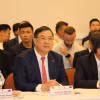 Đoàn đại biểu tỉnh Nam Định tại Hội thảo xúc tiến thương mại và đầu tư giữa tỉnh Nam Định với các đối tác Australia. (Ảnh: Thanh Tú/TTXVN)