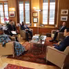Đại sứ Mai Phan Dũng cùng Tổng giám đốc WTO Ngozi Okonjo-Iweala. (Ảnh: Anh Hiển/TTXVN)