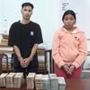 Nguyễn Ngọc Mỹ (trái) và Nguyễn Thị Bích Tuyền tại cơ quan điều tra. (Ảnh: Công an cung cấp)