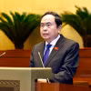 Chủ tịch Quốc hội Trần Thanh Mẫn phát biểu kết thúc Phiên chất vấn và trả lời chất vấn ngày 12/11. (Ảnh: Doãn Tấn/TTXVN)