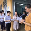 Thí sinh dự thi tốt nghiệp trung học phổ thông (Ảnh: Huỳnh Phúc Hậu/TTXVN)