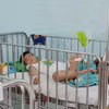 Một bệnh nhi mắc bệnh sởi điều trị tại Bệnh viện Nhi đồng 1 Thành phố Hồ Chí Minh. (Ảnh: Đinh Hằng/TTXVN)