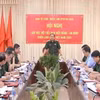 Thượng tướng Phùng Sĩ Tấn chủ trì hội nghị. (Ảnh: Hồng Pha/TTXVN)