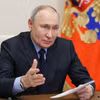 Tổng thống Nga Vladimir Putin chủ trì cuộc họp nội các tại ngoại ô Moskva, ngày 29/3/2023. (Ảnh: AFP/TTXVN)