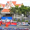 Hoạt động vận động tranh cử tại trụ sở Đảng bộ CPP Thủ đô Phnom Penh trong ngày đầu của chiến dịch vận động tranh cử Thượng viện Campuchia khóa 5 (10/2/2024). (Ảnh: TTXVN phát)