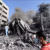 Cảnh đổ nát sau cuộc không kích của Israel xuống Gaza ngày 4/11/2023. (Ảnh: THX/TTXVN)
