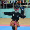 Vận động viên nữ Lào tham gia thi đấu Pencak Silat nội dung biễu diễn. (Ảnh: Văn Dũng/TTXVN)