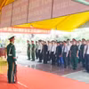 Ngày 25/7/2024, Huyện ủy, HĐND, UBND, Ủy ban MTTQ Việt Nam huyện Hải Lăng (tỉnh Quảng Trị) tổ chức Lễ truy điệu và an táng 6 hài cốt liệt sỹ. (Ảnh: Thanh Thủy/TTXVN) 