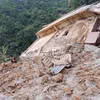 Hiện trường vụ sạt lở đất ở Tagum, tỉnh Davao del Norte, Philippines ngày 7/2. (Ảnh: AFP/TTXVN)