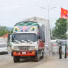 Kết cấu hạ tầng thương mại biên giới tại Cửa khẩu Quốc tế Tịnh Biên chưa phát huy được tiềm năng, lợi thế. (Ảnh: Công Mạo/TTXVN)